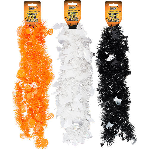 Halloween Tinsel Garland - Assorted