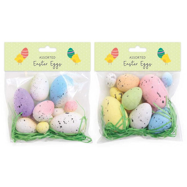 Easter Craft Eggs Mixed Sizes - Assorted