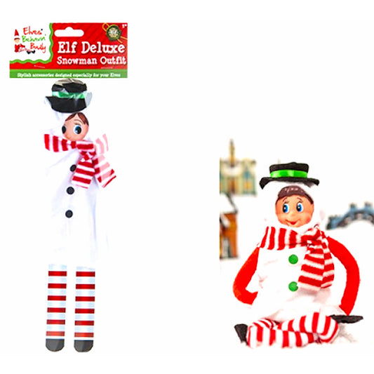 Snowman Outfit For Elf - Cute Naughty Elves Christmas Pranks