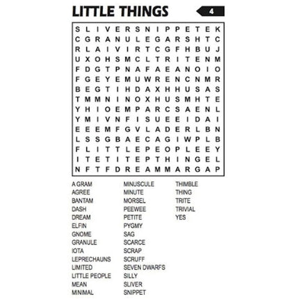 Travel Size Word Search Book - Assorted