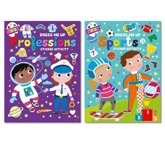 Dress-Me Up Stickers Activity Book - Assorted