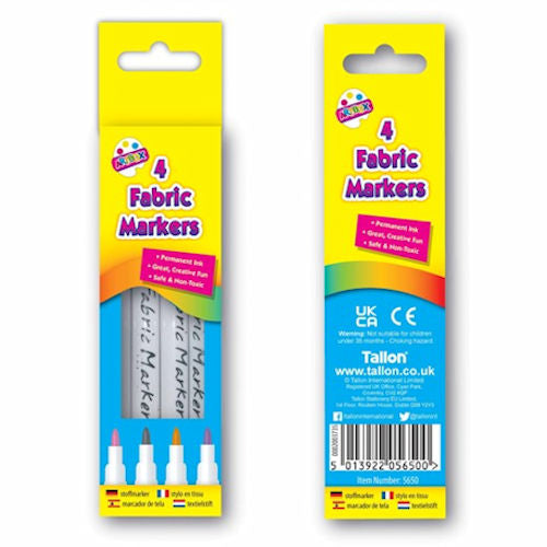 Fabric Markers - 4 Pack