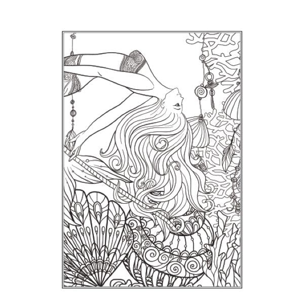 A4 Fashion Fantasy Colouring Book - Assorted