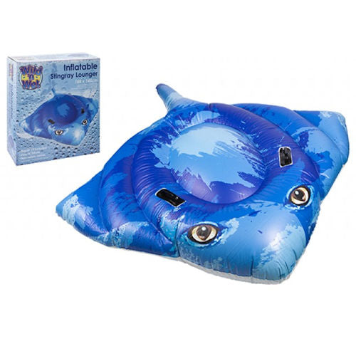 Stingray Lounger - Holiday Pool Inflatable Relax Spacious Lounger 188cm x 145cm