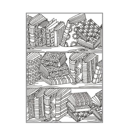 A4 Zen Doodle/Mindfulness Colouring Book - Assorted