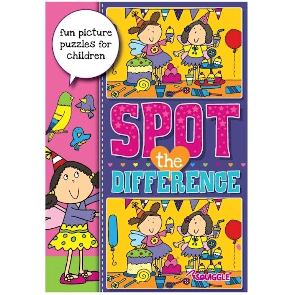 A4 Spot The Difference Activity Book - Assorted Challenging Puzzles Engaging Illustrations High Quality Paper