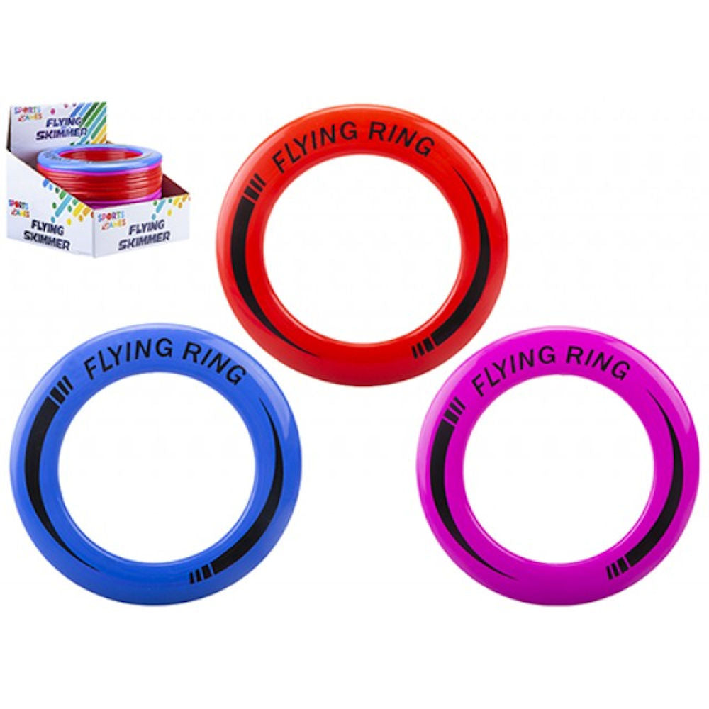 Flying Ring Skimmer Disc - 24cm Single Assorted Colour Outdoor Toy