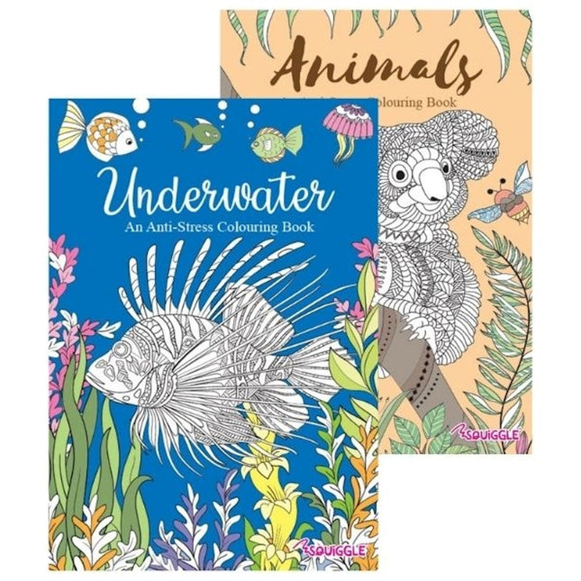 A4 Animals Underwater Colouring Book - Assorted