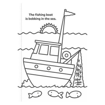 A4 My First Animal Things That Go Colouring Book - Assorted