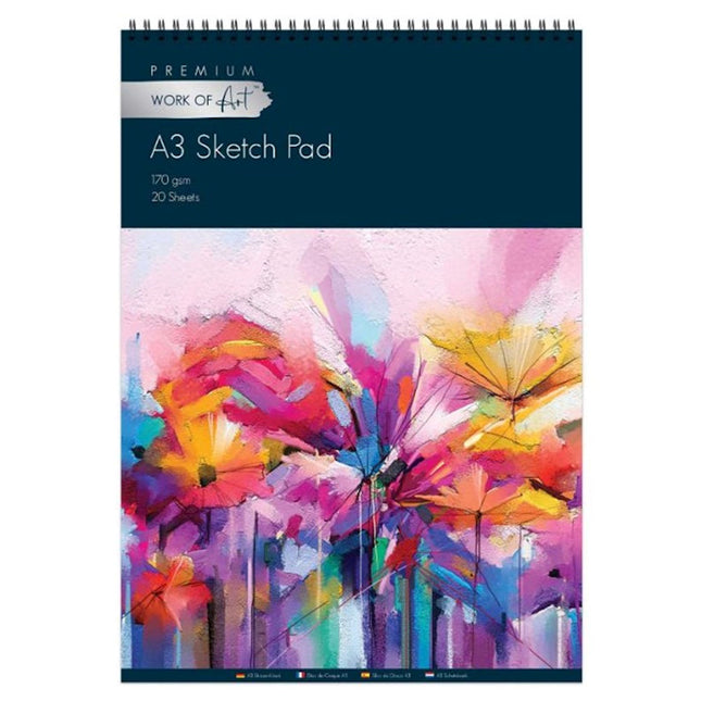 A3 Artist's Easynote Sketch Pad - Assorted