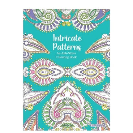 A4 Patterns Floral Designs Colouring Book - Assorted