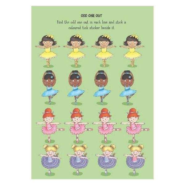 A4 Mermaid Ballerina Sticker Activity Book - Assorted Enchanting Designs Includes Stickers