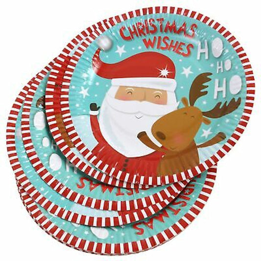 Christmas 9" Paper Plates - 20 Pack