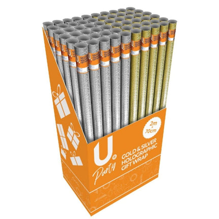 Gold / Silver Wrapping Paper - Single Roll