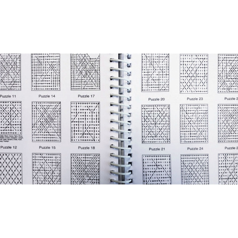 Travel Size Word Search Book - Assorted Compact Design High Quality Paper Relaxing Brain Teasers