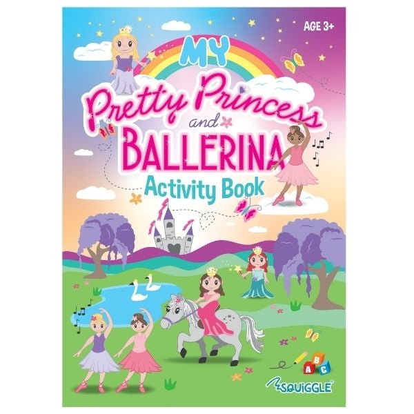 A4 My Pretty Princess Ballerina Activity Book - 22 Pages Enchanting Princess Themed Activities Engaging Puzzles