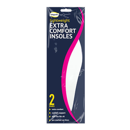 Extra Comfort Insoles - 2 Pairs