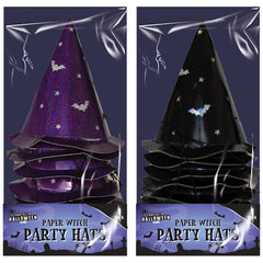Halloween Paper Witch Party Hats - Assorted