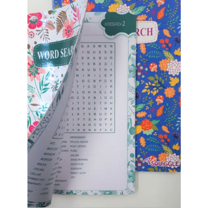 Pocket Sized Floral Word Search Book - Assorted