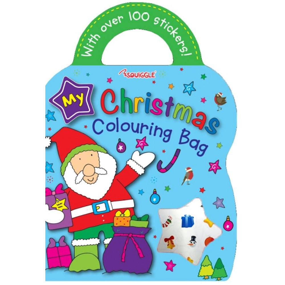 Christmas Colouring & Sticker Bag Book