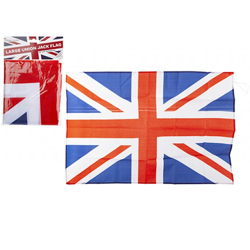 Union Jack Rayon Flag - 36" x 24" Patriotic British Flag Party Large