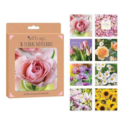 Floral Note Cards - 8 Pack