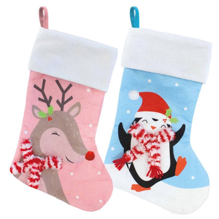 Christmas Plush Stocking - Assorted