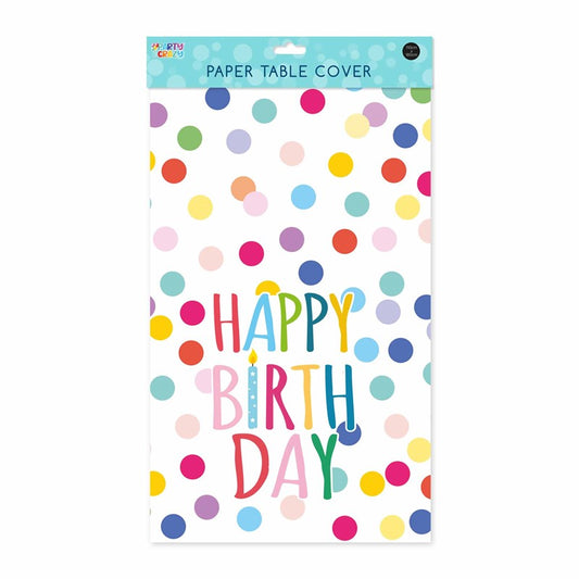 Happy Birthday Design Table Cloth - 110cm x 160cm