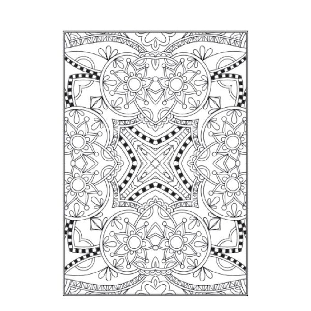 A4 Patterns Floral Designs Colouring Book - Assorted Variety of Intricate Patterns High Quality Relaxing