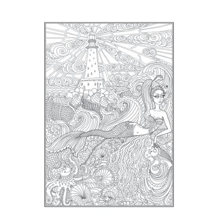 A4 Fashion Fantasy Colouring Book - Assorted