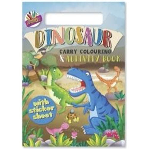 A4 Carry Colouring Set Dinosaurs