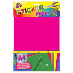 A4 Peel & Seal Sticker Paper - 8 Sheets