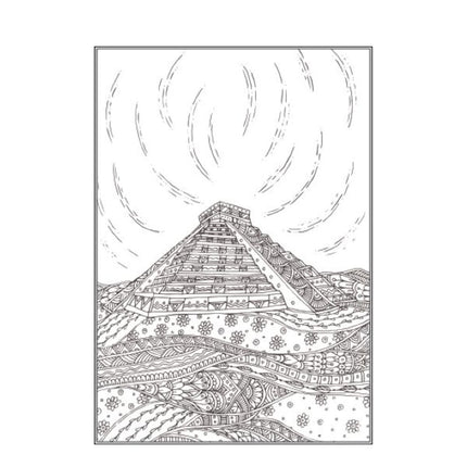 A4 Nature Scenery Amazing City Colouring Book - Assorted