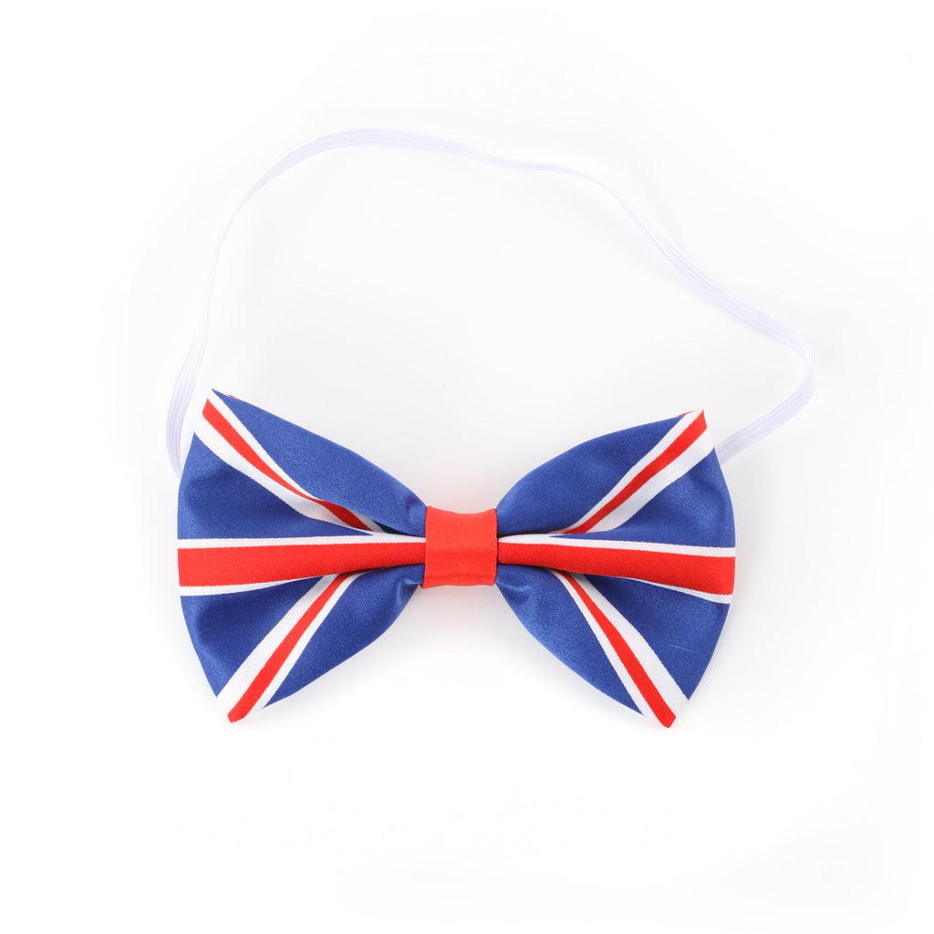 Union Jack Bow Tie - British Flag Neckwear Patriotic Formal Accessories Attire