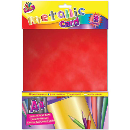 A4 Metallic Boards Card - 8 Sheets