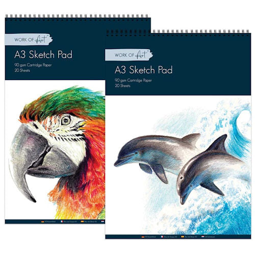 A3 Sketch Pad - Assorted 90gsm 20 Sheets