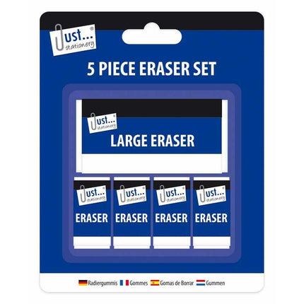 White Erasers - 5 Pack