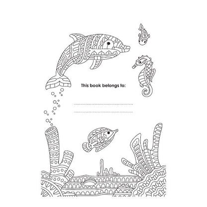 A4 Life in The Ocean Advanced Colouring Book - 22 Pages