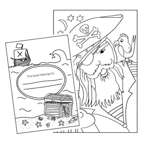 A4 My Pirate Adventure Colouring Book