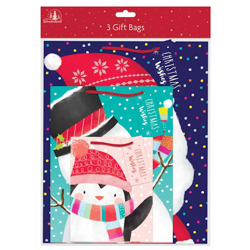 Festive Gift Bags - 3 Pack