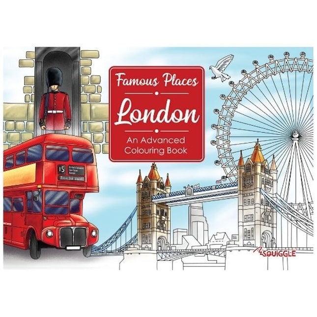 A4 Famous Places Advanced Colouring Book