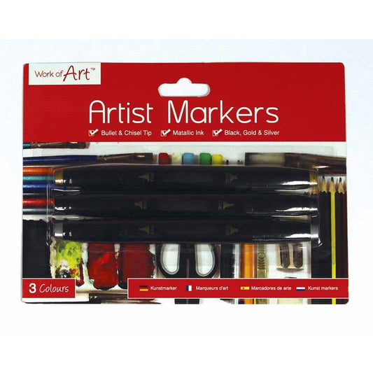 Art Markers - 3 Pack