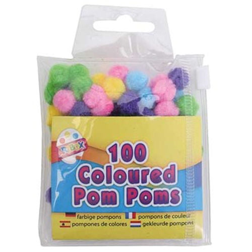 Pom Poms 1cm - 100 Pack