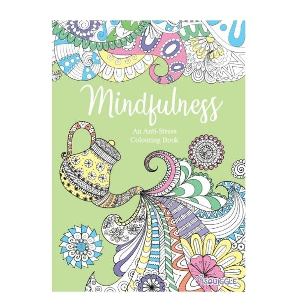 A4 Zen Doodle/Mindfulness Colouring Book - Assorted Intricate Relaxation Focus High Quality Stress Relief