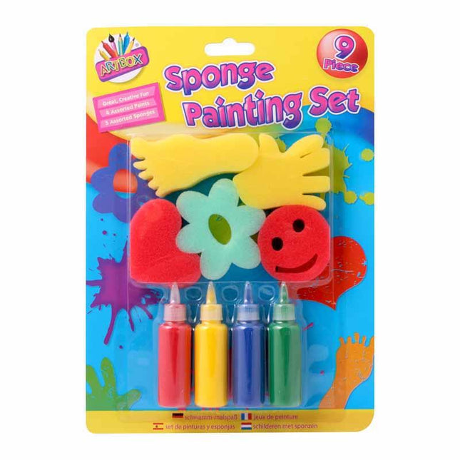Sponge Painting Set - 9 Piece
