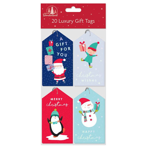 Christmas Gift Tags Cute - 20 Pack