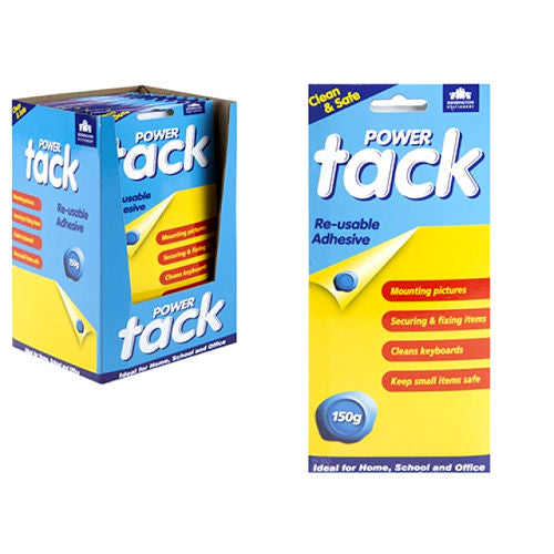 Power Tack 150g - Adhesive Putty Reusable Mounting Solution Securely Holds Lightweight Objects