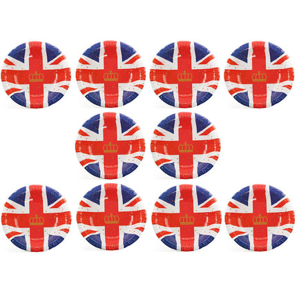 Union Jack 7.5'' Paper Bowls - 10 Pack