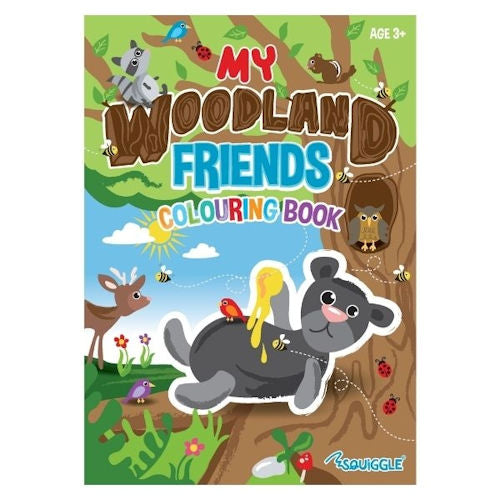 A4 My Woodland Friends Colouring Book - Adorable Designs Kids High Quality Paper