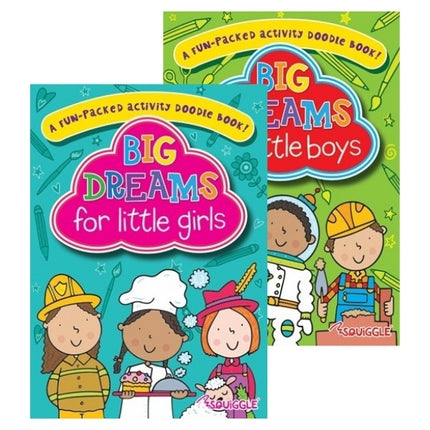 A4 Dream Big Activity Doodle Book - 32 Pages